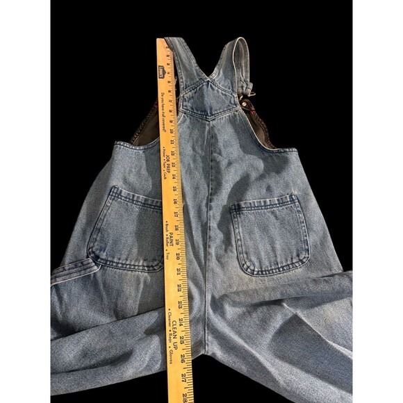 Vintage 90s Disney Mickey Mouse Girls Denim Overalls Size 12 Jumpsuit - Picture 6 of 13